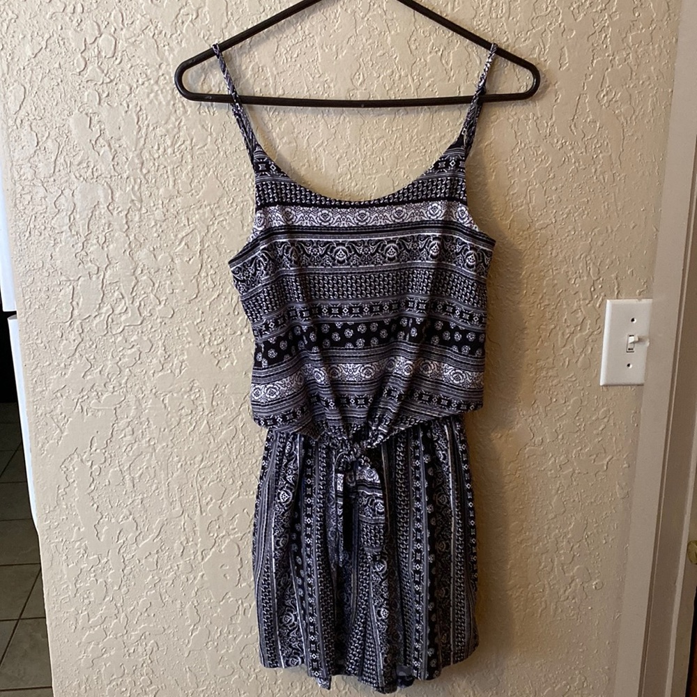 Black and White Ultra Flirt Romper
